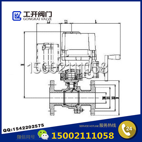 FBQ941F防爆電動球閥結(jié)構(gòu)圖