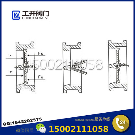 H76X對(duì)夾止回閥結(jié)構(gòu)圖