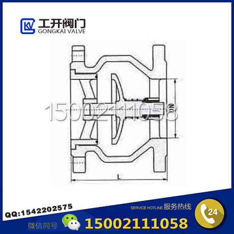 HC41X消聲止回閥結(jié)構(gòu)圖