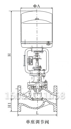 ZAZP電動(dòng)調(diào)節(jié)閥結(jié)構(gòu)圖