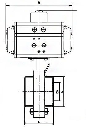  D621X氣動(dòng)快裝蝶閥結(jié)構(gòu)尺寸