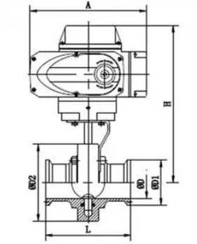 D981X電動快裝蝶閥結(jié)構(gòu)尺寸