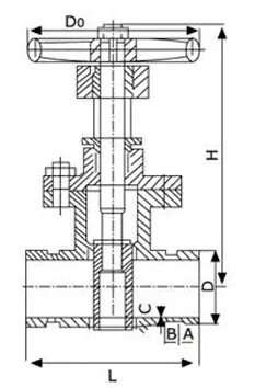 Z81X明桿溝槽閘閥結(jié)構(gòu)尺寸