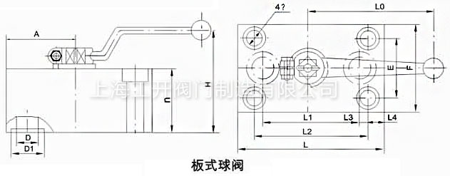 YJZQ板式高壓球閥結(jié)構(gòu)尺寸